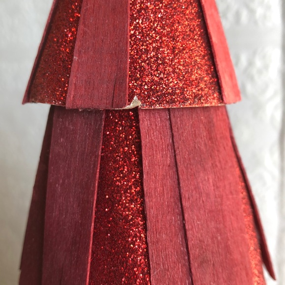 Longaberger Red Glitter Tree - Picture 6 of 9